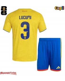 Columbia Jhon Lucumi #3 Echipament de Fotbal Replică Mondial 2026 Copii Acasa (+ Șorturi)